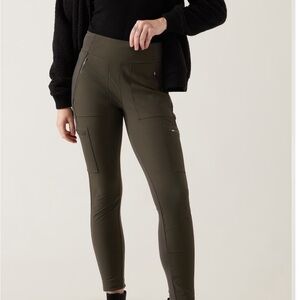 Athleta Hybrid Headland mid rise tights size 10
